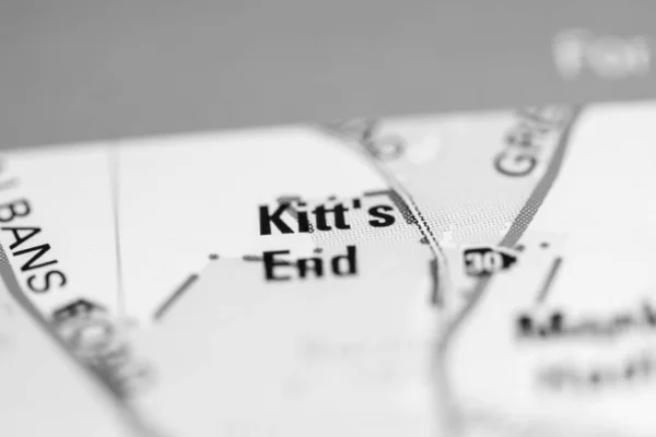 Kitt End Een Kaart Van Verenigd Koninkrijk — Stockfoto