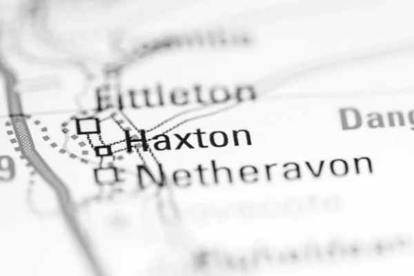 Haxton Vagyok Egyesült Királyság Földrajzi Térképen — Stock Fotó
