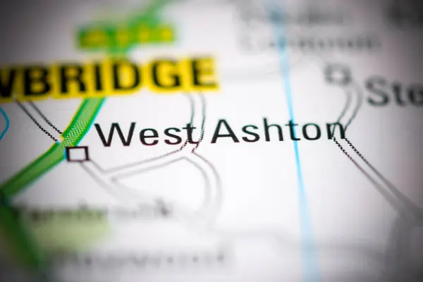 West Ashton Regno Unito Una Carta Geografica — Foto Stock