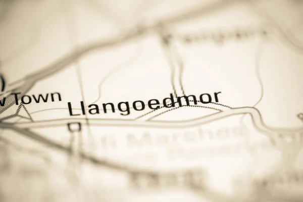 ランゴエドマー 地理地図上のイギリス — ストック写真
