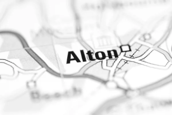 Алтон Велика Британія Географічній Карті — стокове фото