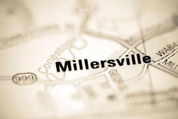 Millersville Mapa Geográfico Estados Unidos — Foto de Stock