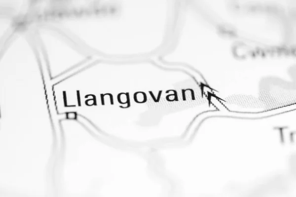 ランゴバン 地理地図上のイギリス — ストック写真