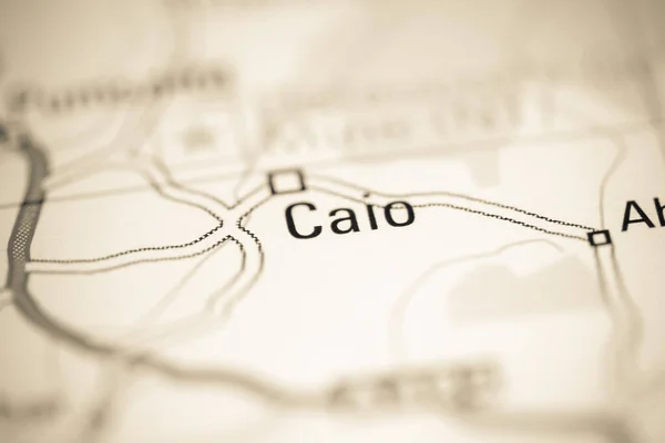 Caio Birleşik Krallık Coğrafya Haritasında — Stok fotoğraf