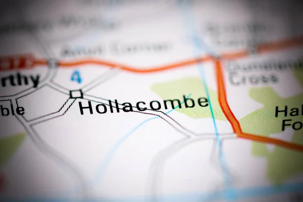 ホラコムだ 地理地図上のイギリス — ストック写真