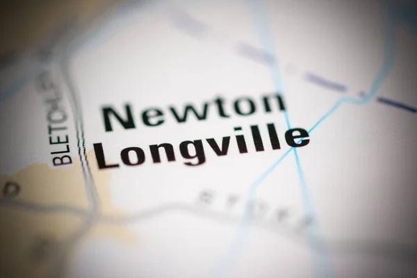 Ньютон Лонгвилл Карте Великобритании — стоковое фото