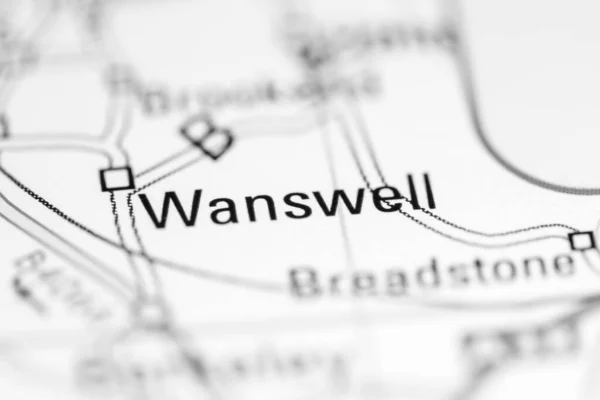 Wanswell Reino Unido Mapa Geográfico —  Fotos de Stock