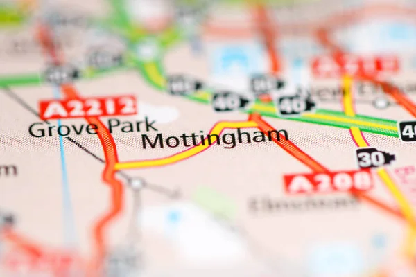モッティンガム 地理地図上のイギリス — ストック写真