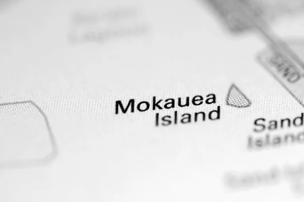 Νήσος Μοκαεούα Γεωγραφικό Χάρτη Των Ηπα — Φωτογραφία Αρχείου
