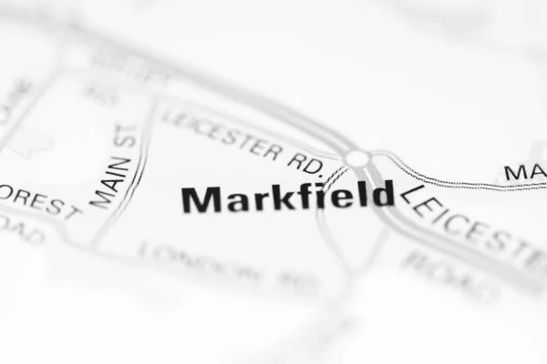 Markfield Mapa Geográfico Reino Unido — Fotografia de Stock