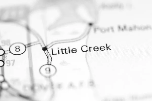 Little Creek. Delaware. USA on a geography map