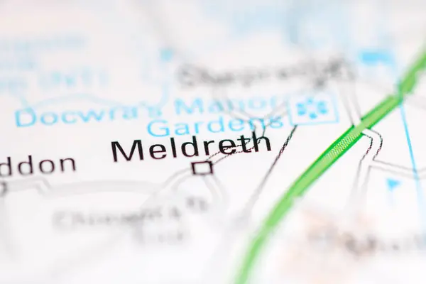 メルドだ 地理地図上のイギリス — ストック写真