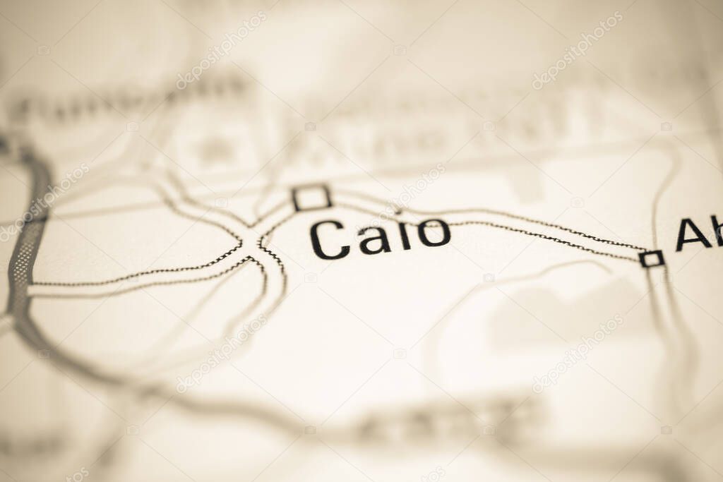 Caio. United Kingdom on a geography map