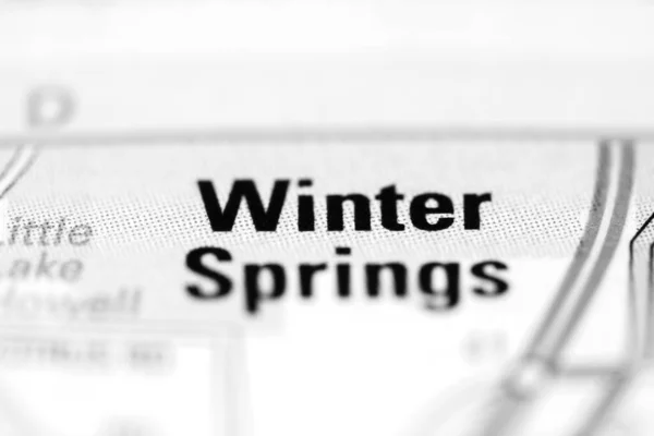 Winter Springs Γεωγραφικό Χάρτη Των Ηπα — Φωτογραφία Αρχείου