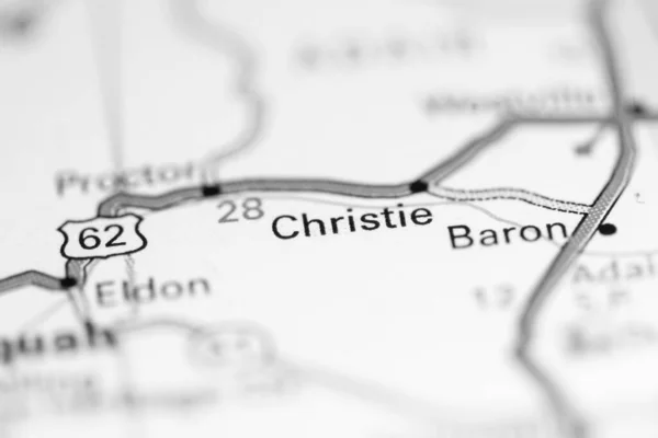 クリスティ オクラホマだ 地理地図上のアメリカ — ストック写真