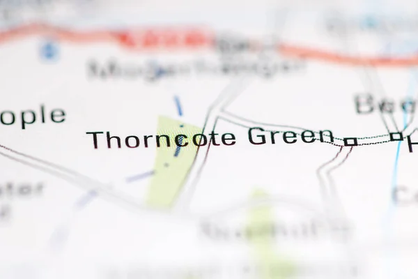 緑のトントン 地理地図上のイギリス — ストック写真
