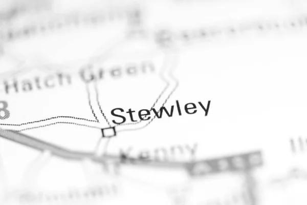 Stewlwy Reino Unido Sobre Mapa Geografia — Fotografia de Stock