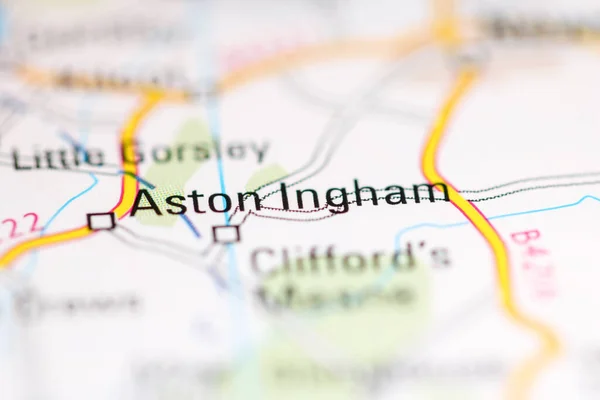 アストン インガム 地理地図上のイギリス — ストック写真
