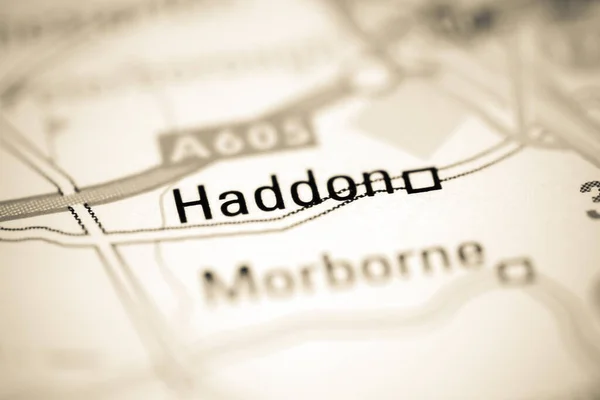 イギリスの地理地図上のハドン — ストック写真