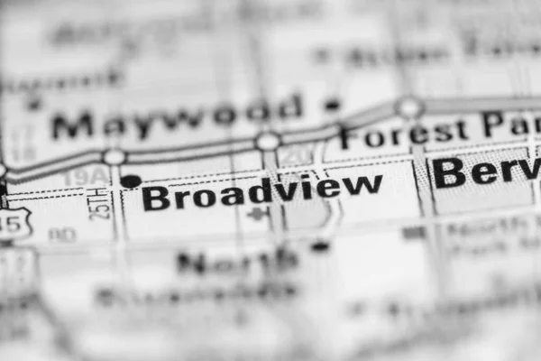 Broadview Mapě Spojených Států Amerických — Stock fotografie