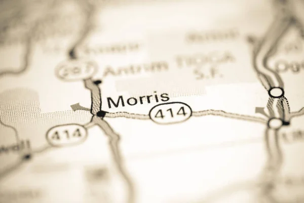 Морріс Пенсильванія Сша Географічній Карті — стокове фото