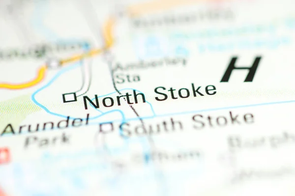 North Stoke Reino Unido Mapa Geográfico —  Fotos de Stock