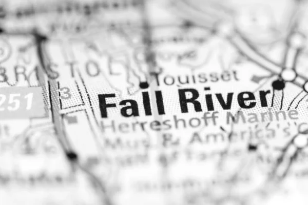 Fail River Massachusetts Eeuu Mapa Geográfico — Foto de Stock