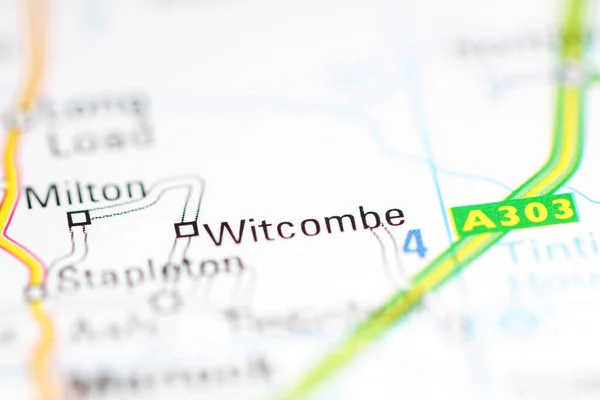 Witcombe. United Kingdom on a geography map
