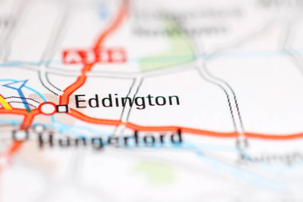 エディントン 地理地図上のイギリス — ストック写真