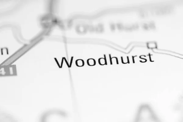 Woodhurst Reino Unido Sobre Mapa Geografia — Fotografia de Stock