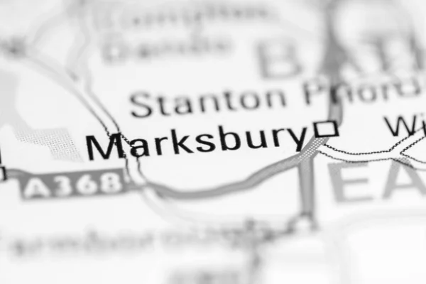 Jestem Marksbury Zjednoczone Królestwo Mapie Geograficznej — Zdjęcie stockowe