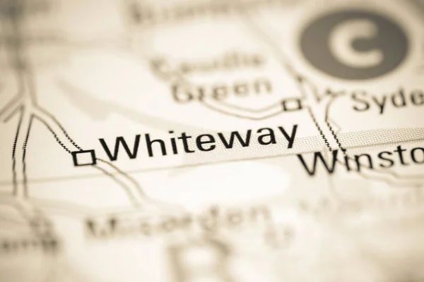 Whiteway Reino Unido Sobre Mapa Geografia — Fotografia de Stock