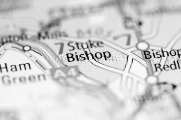 ビショップを盗んだ 地理地図上のイギリス — ストック写真