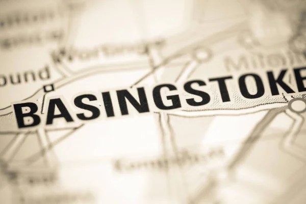 Basingstoke Regno Unito Una Carta Geografica — Foto Stock