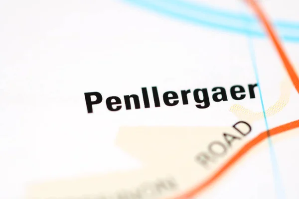 Pennlergaer Una Mappa Geografica Del Regno Unito — Foto Stock