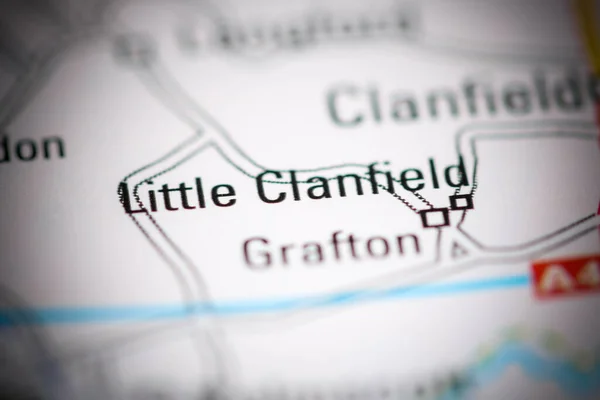 Little Clanfield Regno Unito Una Carta Geografica — Foto Stock