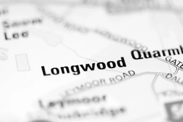 Longwood Una Mappa Geografica Del Regno Unito — Foto Stock