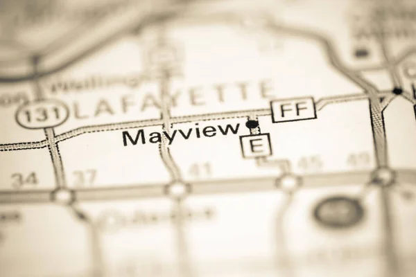 Mayview Missouri Abd Coğrafya Haritasında — Stok fotoğraf