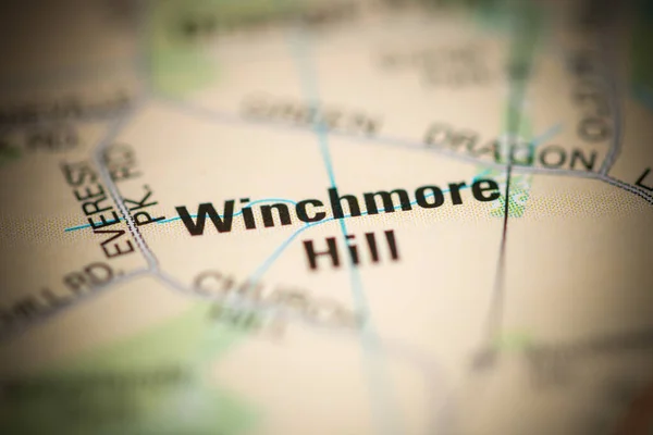 Winchmore Hill Χάρτη Του Ηνωμένου Βασιλείου — Φωτογραφία Αρχείου
