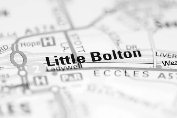 Little Bolton Географічній Карті Великої Британії — стокове фото