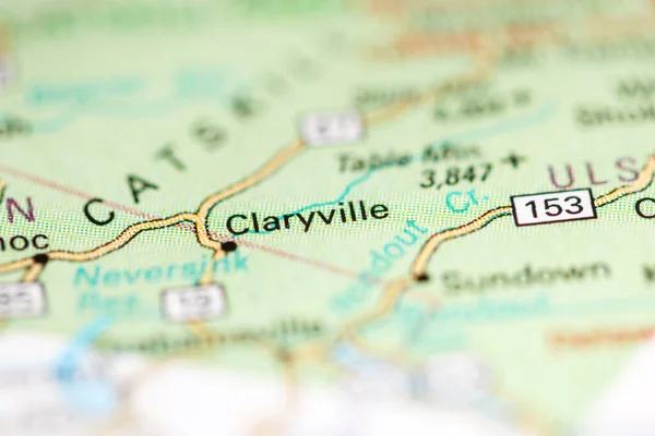 Claryville Nueva York Eeuu Mapa Geográfico — Foto de Stock