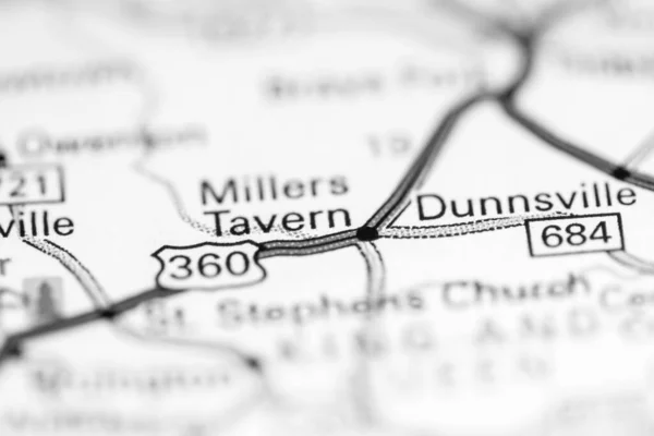 Taverna Dei Miller Virginia Stati Uniti Una Mappa Geografica — Foto Stock