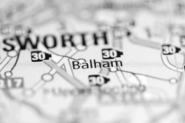バラム 地理地図上のイギリス — ストック写真