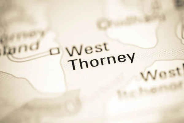 ウェスト ソーニー 地理地図上のイギリス — ストック写真