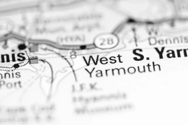 West Yarmouth Massachusetts Eua Sobre Mapa Geografia — Fotografia de Stock