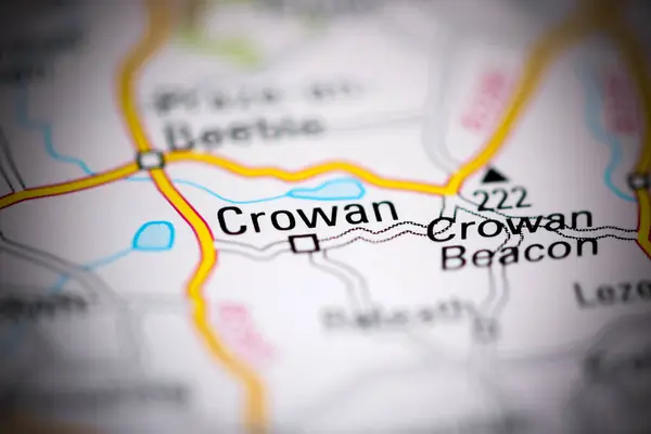 クラウンだ 地理地図上のイギリス — ストック写真