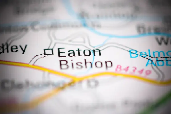 Єпископа Велика Британія Географічній Карті — стокове фото