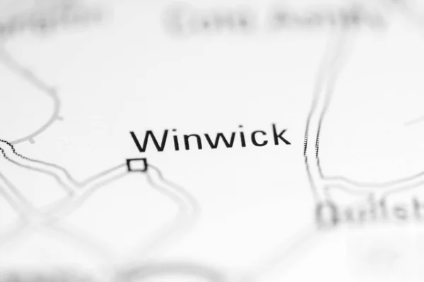 Вінвіку Велика Британія Географічній Карті — стокове фото