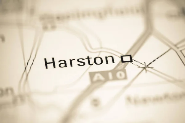 ハーストン 地理地図上のイギリス — ストック写真