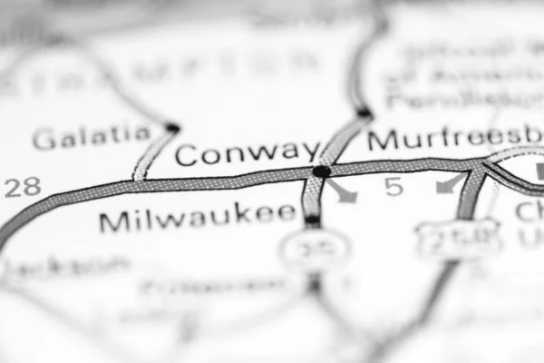 Conway Nordcarolina Usa Geografisk Karta — Stockfoto